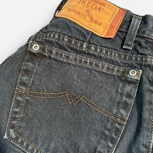 Vintage Ikeda Shell Studded Black High Rise Jeans Size 24”